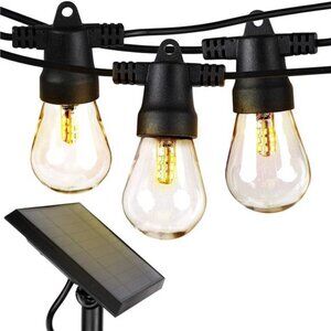 Ambience ProSolar Powered Outdoor String Lights,27ft Commercial Grade Waterproof